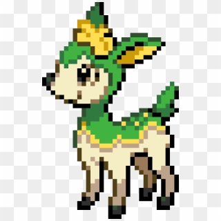 #pokemon #pixel #art #games #draw #ninjapixel #cute - Pokemon Pixel Art Deerling, HD Png Download