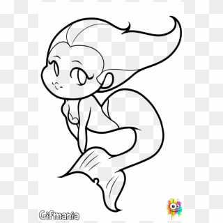 Real Life Mermaid Coloring Pages - Simple Easy Mermaid Drawing, HD Png ...