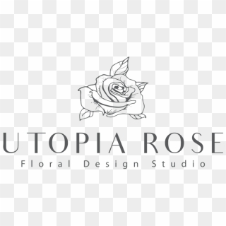 Utopia Rose Logo Transparency - Line Art, HD Png Download - 917x524 ...