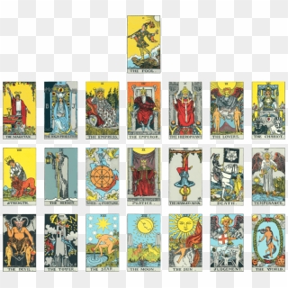 Tarot Cards Justice And Strength - Tarot Cards Rider, HD Png Download ...