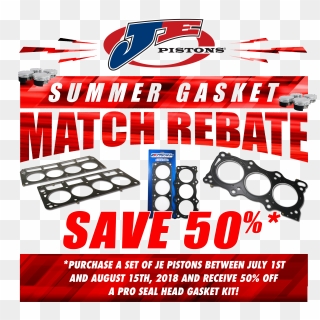 50% Off Pro Seal Gaskets * - Je Pistons, HD Png Download