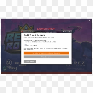 Anyone Else Get This Error Message - Fortnite Error Code 20006, HD Png Download