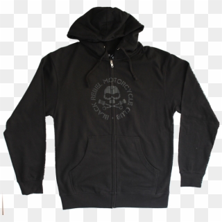 Skull & Pistons Charcoal Zip Hoodie - Brmc, HD Png Download