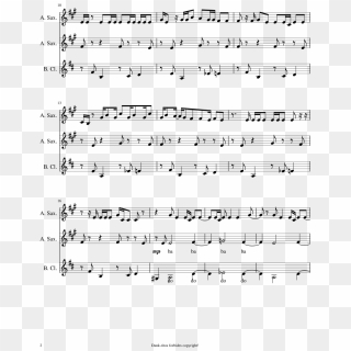 Meme Dreams Sheet Music Composed By Arr - We Are Number One Clarinet, HD Png Download