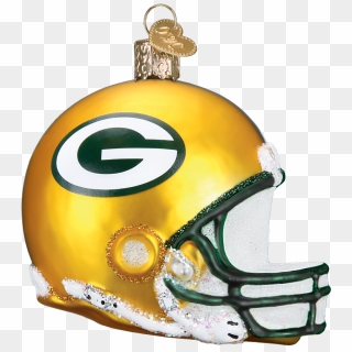 Green Bay Packers Football Helmet Glass Ornament - Packers Christmas Ornaments Helmet, HD Png Download