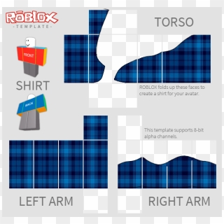 Blue Plaid Shirt - Roblox