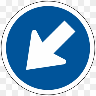 Keep Left Sign - Road Signs South Africa, HD Png Download