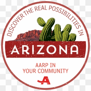 Connect With Aarp Arizona - Label, HD Png Download - 900x900 (#5830420 ...