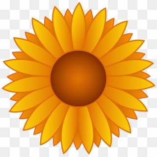 Sunflower Clipart Pdf - Transparent Background Sunflower Png, Png ...