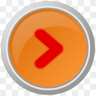 Orange Arrow Red Right Centered Clip Art - Circle, Hd Png Download 