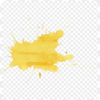 Gold Splash Png - Yellow Watercolour Paint Splash, Transparent Png ...