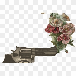 Gun Revolver Girly Flowers Tumblr Freetoedit - Kill Them With Kindness ...