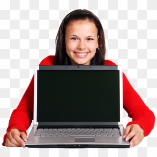 Free Girl With Laptop PNG Images | Girl With Laptop Transparent ...