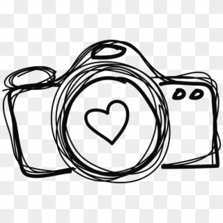 Camera Png Drawing - Camera Line Drawing Png, Transparent Png