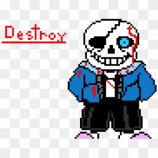 Pixel Art - Undertale Sans - Sans Undertale Sprite Transparent, HD Png  Download - 1184x1184 (#2827369) - PinPng