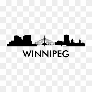 Winnipeg Skyline Decal - Silhouette Winnipeg Skyline, HD Png Download ...