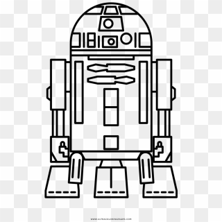 R2-d2 Coloring Page - R2d2 Coloring Page, HD Png Download - 1000x1000