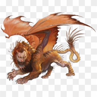 Manticore - 04 - D&d Manticore, HD Png Download - 1024x778 (#6104212 ...