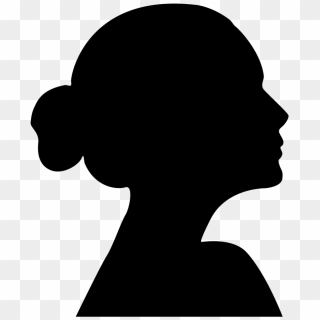 Face Silhouette Png - Girl Silhouette Bun Png, Transparent Png ...