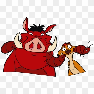 Timon And Pumbaa Looking Happy - Timon And Pumbaa Png, Transparent Png 