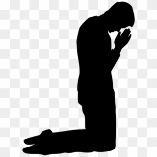 Kneeling Praying Soldier Silhouette - Person Praying On Knees, HD Png ...