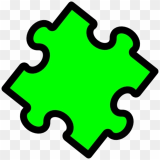 Puzzle Piece Clipart - Green Puzzle Piece Png, Transparent Png 