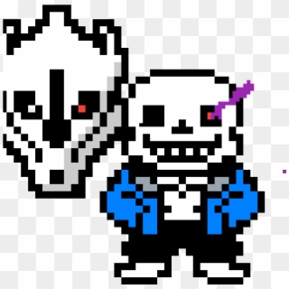 Sans With Blue Eye - Sans Pixel Art Wink, HD Png Download -  1184x1184(#4801454) - PngFind