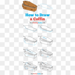 How To Draw Coffin - Draw A Phoenix Step By Step, HD Png Download