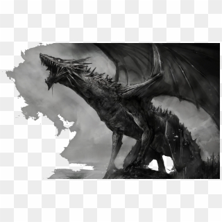 A Painting Of A Giant Dragon - Cool Dragon, HD Png Download - 1440x900 ...