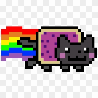 Nyan Cat - Pixel Art Neon Cat, Hd Png Download - 1200x1200 (#6385393 