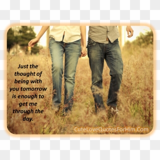 Cute Love Quotes For Him - Hold My Hand Tight Never Let Go, HD Png Download