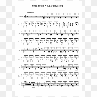 Austin Powers Theme - Soul Bossa Nova Drum Sheet, HD Png Download ...