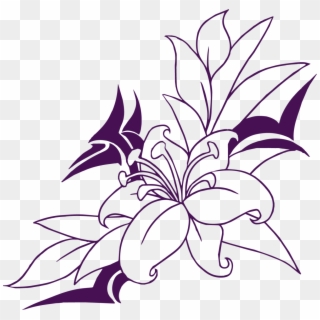 Flowers Drawing 54 Png - Drawing Step By Step Gladiolus Flowers, Transparent Png