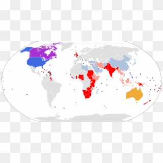 American And British English Spelling Differences - Zee Vs Zed Map, HD ...