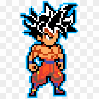 Goku Ultra Instinct - Pixel Goku Ultra Instinct, HD Png Download ...