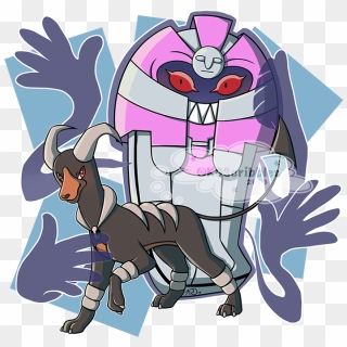 Shiny Cofagrigus And Houndoom - Shiny Cofagrigus, HD Png Download