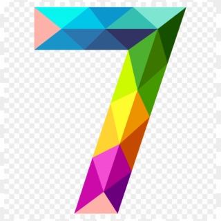 Colourful Triangles Number Zero Png Clipart Image - Colourful Triangles ...