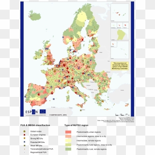 European Urban Structure - Map Of Europe Microstates, HD Png Download ...