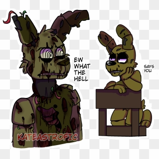 Made A Few Edits To Lazythepotato's Fnaf 6 Springtrap - Cartoon, HD Png  Download(1920x1080) - PngFind