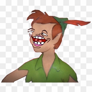 #peterpan #zucc #meme #art #people #derpy #retarded - Peter Pan Funny Face, HD Png Download