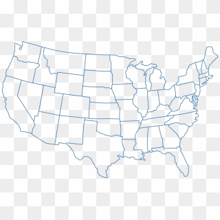 Outline Of The United States Blank Map World Map - Montreal And New ...