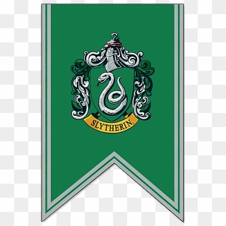 #harrypotter #hogwarts #hogwartshouses #slytherin  harry - Harry Potter House Crest Banners, HD Png Download