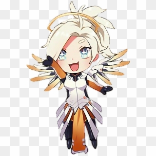 Made A Mercy Chibi From Overwatch Cause Mercy Is - Cartoon, HD Png ...