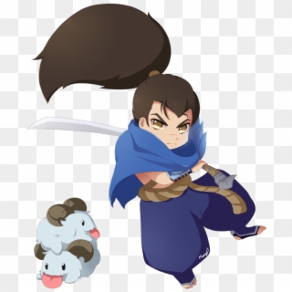 Yasuo Protecting Poros - Cute Yasuo Png, Transparent Png