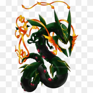 Free download Shiny Mega Rayquaza Black HD Png Download 800x600