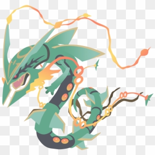 Shiny Mega Rayquaza Black, HD Png Download - 800x600 (#6753532