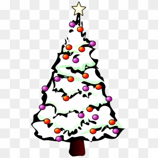 Christmas Tree Artwork Free Download Clip Art Clipart - Hd Christmas Tree White Background, HD Png Download