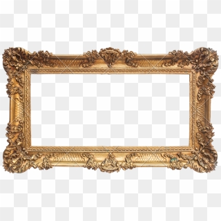 Simple Gold Frame Landscape transparent PNG - StickPNG