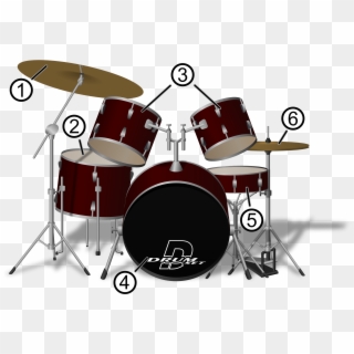 Drum Set - Different Type Of Music Instrument, HD Png Download ...