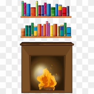 Fireplace And Books Wand Dekor Miniature Furniture Cupboard Book